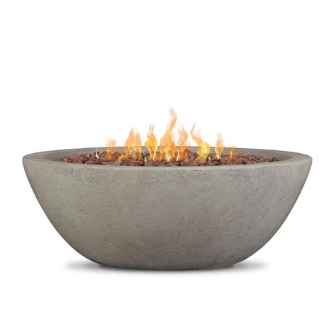 Propane fire bowl lowes - Nuu Garden42.91-in W 50000-BTU Dark Brown&Coffee Tabletop Iron Propane Gas Fire Pit Table. Model # AF015. 3. • Product Size: Overall-42.91 x 23.62 x 25.00 inch; Fire Bowl-25.5 x 9.6 inch. • Safe & Warm Bonfire: Use propane as the fuel to provide ash-free and smoke-free burning; the 50,000 BTU fire pit with a unique …